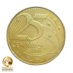 Moeda de 25 Centavos 2000 - RARA - V-520 - FC