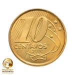 Moeda de 10 Centavos 2000 - RARA - V-493 - FC