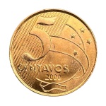 Moeda de 5 Centavos 2000 - RARA - V-466 - FC