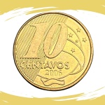 Moeda de 10 Centavos 2006 -  V.499 - Rara - Flor de Cunho