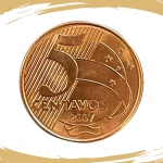 Moeda de 5 Centavos 2007 - RARA - V-473 - Flor de Cunho