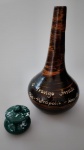 Lembrança de viagem - Jarro decorativo , lembrança de Petrópolis , acompanha pequena potiche com tampa . Medida jarro : 21 cm de altura .