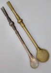 EBERLE - Duas Bombas de Chimarrão . Medida : 23 cm.