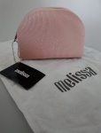 MELISSA - Necessaire modelo melissa perfection , na cor rose com gliter . Original .Acompanha bag . Tamanho : 6,2x12x16 cm