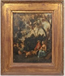 Pintura europeia rococó. med.64x55cm. Med. 95x84 cm