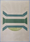 Lyria Palombini (Tiradentes, MG - 1939)  - Gravura em relevo " Mutação", assinada e datada 74 no c.i.d, e tiragem 19/30. papel com marca d'água. Med. 70 x 49 cm