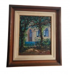 OST- "Casarão" datado de 1992. Ass: Marilu Carvalho   Medidas:  Moldura 74,7 x 85,6 e tele  46,5 x 55 ,5 cm.