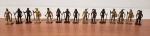 15 (quinze) Miniaturas em Metal (chumbo). Coleção índios. Peças originais de ÉPOCA. KINDER OVO; década de 90.