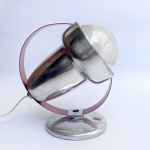 Charlotte Perriand para Philips 1950, luminária da famosa design francesa. Altamente colecionável na Europa. Funcionando. 26cm de comprimento x 28cm de altura.
