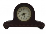 Antigo relógio para mesa, produzido em madeira nobre, no estado, Med:10x16 x4,4.
