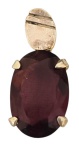 PRATA DE LEI - Pingente confeccionado em prata , com pedra de ametista na forma oval, pesando 3 gramas e 18 kts; Medindo 3 x 1,5 cm