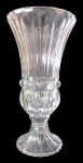 WOLFF - Imponente vaso em cristal com ricamente lapidada com bojo na parte inferior com lapidação boleadas  sobre base redonda; medindo 40 x 20 cm ( peq.  arranhões)