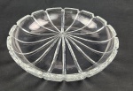 Antigo centro de mesa ou fruteira em cristal com base facetada adquirido na Grécia. Sem uso e na caixa, medidas 6x33cm.