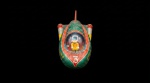 Brinquedo vintage em lata "Space Patrol Fire Bird". Med: 12cm x 18cm x 35cm