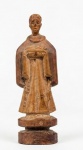 FORY. Imagem de Santo Antônio de Pádua esculpida em madeira. Med.:15x2,5x4,5cm
