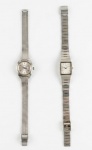 2 relógios femininos da marca SEIKO em aço com pulseiras originais. Vendidos no estado. Med.: 2 , 2,5cm.