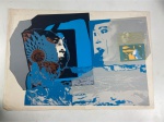 ASSINATURA ILEGÍVEL - Serigrafia assinada  - Medidas 66 x96 cm.