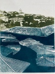 THEREZA MIRANDA - Serigrafia assinada "DIAMANTINA - MG " 22/30 - Medidas 79x60 cm.