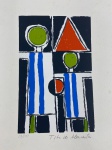 TITO ALENCASTRO  - Serigrafia assinada 29/150  - Medidas 34 x 24 cm.