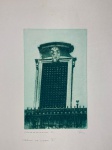THEREZA MIRANDA - Serigrafia assinada  " CONVENTO SANTA TERESA, RJ - PROVA DE ESTADO II" - Medidas 44 x 32 cm.