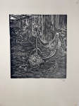 ZENOM - Serigrafia assinada "RENDEIGAS DO ARACATE" datada em 67. Medidas 41 x 32 cm.