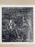 ZENOM - Serigrafia assinada "ESTAMPA" datada em 67. Medidas 46 x 35 cm.