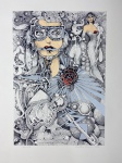 DARCÍLIO LIMA - Serigrafia assinada  100/48 - Medidas 65 x 48 cm.