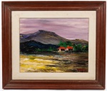 ASSINATURA ILEGÍVEL - "Paisagem Rural" - OST, 40 x 50 cm.