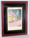 LUCI NOGUEIRA - `Composição`. Monotype. 1989. Med,: 57x37cm.