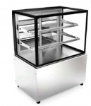 Vitrine refrigerada : 220 v ; Vitrine Quadrat ; Alta Refrigerada Modelo  VQAR-1Medidas :C 67 cm A 128 cm L 100 cm. RETIRADA NA CIDADE DE PARATY.