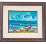 T. Hissa. Marinha, óleo sobre tela, 1983, 41cm x 31cm.