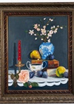 Dulce Battaglia, "Natureza morta", óleo sobre tela, 1999.47x56. Moldura 63x72