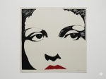 RUBENS GERCHMAN - Serigrafia - P.A - "Lu" - Assinada e datata de 1988 C.I.D., med. 71 x 71 cm.