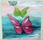 LUCI NOGUEIRA - `PIETA ARABE`. AST. Datado em 2012. Med.: 80x80cm.