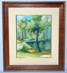 DALVA CABRAL - `PAISAGEM` OST. Datado em 1985. Med. : 40cm x 32cm. 