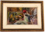ASSINATURA ILEGÍVEL - "Natureza Morta" - OST. Assinado no CIE e datado de 1977. 28 x 46 cm.