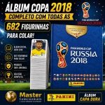 2018 - ÁLBUM COPA 2018 COMPLETO PÁRA COLAR - ÁLBUM CAPA DURA + 682 FIGURINHAS NORMAIS PARA COLAR - KIT COM 100% DO ÁLBUM DA COPA 2018 NA RÚSSIA PARA COLAR - São todas as figurinhas do álbum separadas e sem uso, para colar. Figurinhas Originais PANINI Brasil sem uso (para colar no álbum)