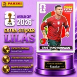 2026 - EXTRA LEGEND BASE/LILÁS - CRISTIANO RONALDO (Portugal) - Figurinha Original PANINI do Álbum da COPA DO MUNDO FIFA 2026 - Raridade - Regular - Imagem REAL da peça em leilão
