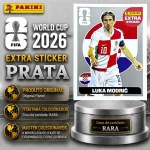 2026 - EXTRA LEGEND PRATA - LUKA MODRIC (Croácia) - Figurinha Original PANINI do Álbum da COPA DO MUNDO FIFA 2026 - Raridade - Rara - Imagem Real da peça em leilão