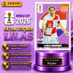 2026 - EXTRA LEGEND BASE/LILÁS - LUKA MODRIC (Croácia) - Figurinha Original PANINI do Álbum da COPA DO MUNDO FIFA 2026 - Raridade - Regular - Imagem REAL da peça em leilão