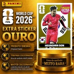 2026 - EXTRA LEGEND OURO - HEUNG MIN SON (Coréia do Sul) - Figurinha Original PANINI do Álbum da COPA DO MUNDO FIFA 2026 - Raridade - Muito Rara - Imagem Real da peça em leilão