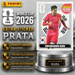 2026 - EXTRA LEGEND PRATA - SON HEUNG-MIN (Coréia do Sul) - Figurinha Original PANINI do Álbum da COPA DO MUNDO FIFA 2026 - Raridade - Rara - Imagem REAL da peça em leilão