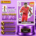 2026 - EXTRA LEGEND BASE/LILÁS - HEUNG-MIN SON (Coréia do Sul) - Figurinha Original PANINI do Álbum da COPA DO MUNDO FIFA 2026 - Raridade - Regular - Imagem REAL da peça em leilão