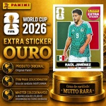 2026 - EXTRA LEGEND OURO - RAUL JIMENEZ (México) - Figurinha Original PANINI do Álbum da COPA DO MUNDO FIFA 2026 - Raridade - Muito Rara - Imagem Real da peça em leilão