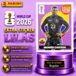 2026 - EXTRA LEGEND BASE/LILÁS - MOISES CAICEDO (Equador) - Figurinha Original PANINI do Álbum da COPA DO MUNDO FIFA 2026 - Raridade - Regular - Imagem REAL da peça em leilão
