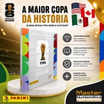 2026 - ÁLBUM CAPA DURA PRATA - Álbum Capa Dura Prateado - FIFA WORLD CUP 2026 Imagem ilustrativa, o cliente vai receber o álbum lacrado (novo) descrito neste anúncio.