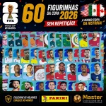 2026 - SORTIDAS - 60 FIGURINHAS SEM REPETIÇÃO - 60 Figurinhas Originais PANINI RETIRADAS DOS PACOTES para colar no ÁLBUM da COPA DO MUNDO FIFA 2026 - Imagem ilustrativa de uma das peças do acervo, o cliente vai receber a Seleção descrita neste anúncio original PANINI