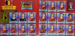 2022 - SELEÇÃO DA BÉLGICA COMPLETA - COPA DO MUNDO QATAR 2022 - 20 FIGURINHAS SEM REPETIÇÃO - Posições: BEL 1 até BEL 20 - Paginas 50 e 51 - Figurinhas Originais PANINI sem uso (para colar no álbum)