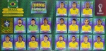 2022 - SELEÇÃO DO BRASIL COMPLETA - COPA DO MUNDO QATAR 2022 - 20 FIGURINHAS SEM REPETIÇÃO - Posições: BRA 1 + BRA 2 (ESCUDO) até BRA 20 - Paginas 58 e 59 - Figurinhas Originais PANINI sem uso (para colar no álbum)