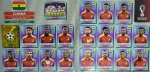 2022 - SELEÇÃO DE GHANA COMPLETA - COPA DO MUNDO QATAR 2022 - 20 FIGURINHAS SEM REPETIÇÃO - Posições: GHA 1 até GHA 20 - Paginas 68 e 69 - Figurinhas Originais PANINI sem uso (para colar no álbum)